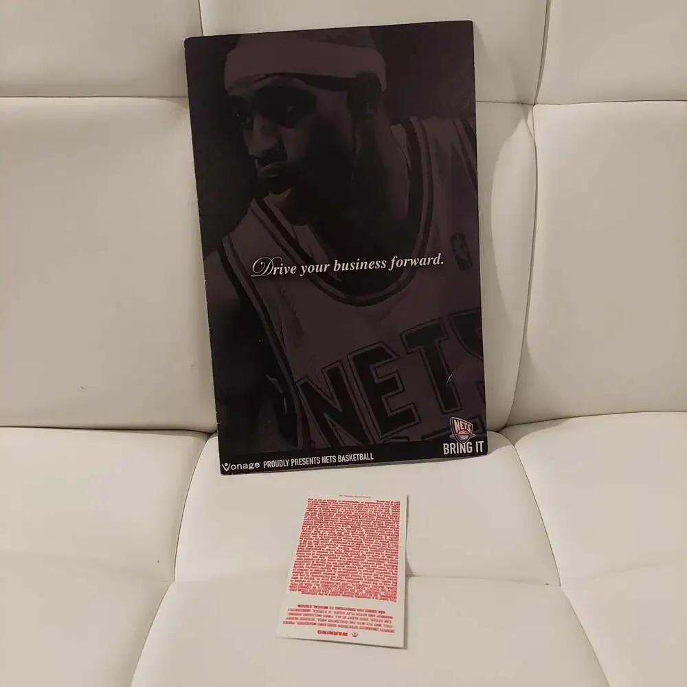 One-Of-A-Kind 2006 New York Nets Basketball 9 Cheerleaders' Autographs and Stub